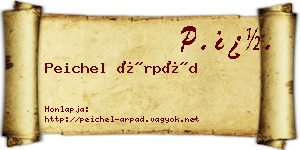 Peichel Árpád névjegykártya